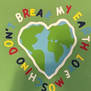 Moschino Green Earth Graphic Tee